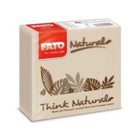 FATO Szalvéta Natural Style  33*33cm 2rtg.50db/csomag, 27 csomag/karton