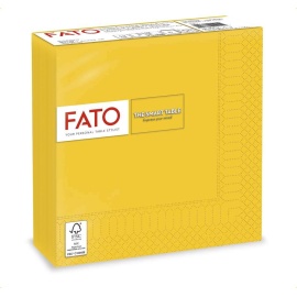 FATO Szalvéta Sárga 33*33cm 2rtg.50db/csomag, 24 csomag/karton