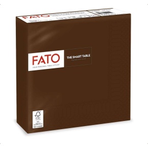 FATO Szalvéta Barna 33*33cm 2rtg.50db/csomag, 24 csomag/karton