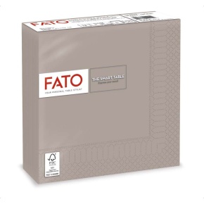 FATO Szalvéta Galambszürke 33*33cm 2rtg.50db/csomag, 24 csomag/karton