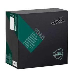 Infibra Venus airlaid szalvéta 40x40cm fekete 50lap/csomag