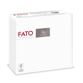 FATO Szalvéta Fehér 38*38cm 2rtg. 40 db/csomag, 30 csomag/karton