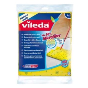 Felmosókendő, 30% mikroszállal, XXL méret, VILEDA, sárga színű