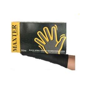 Maxter Nitril FEKETE púdermentes 100 db-os vizsgálókesztyű (5,5gr) "XXL"