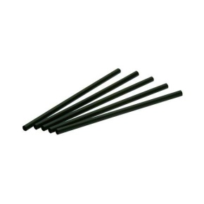Lebomló PLA koktél szívószál, 8x150mm, fekete, 500 db/cs
