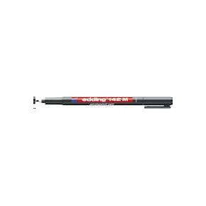 Alkoholos marker, 1 mm, EDDING "142 M", fekete