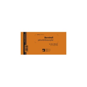 Bevételi pénztárbizonylat B.318-102/A/V