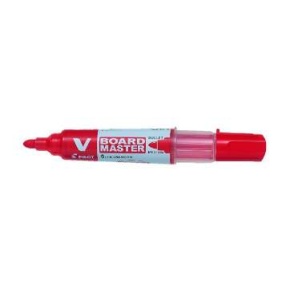 Táblamarker, 2,3 mm, kúpos, PILOT "V-Board Master", piros