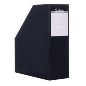 Iratpapucs, karton, 90 mm, VICTORIA OFFICE, fekete