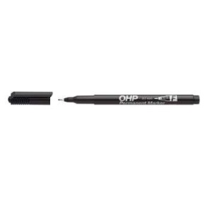 Alkoholos marker, OHP, 0,5 mm, F, ICO, fekete