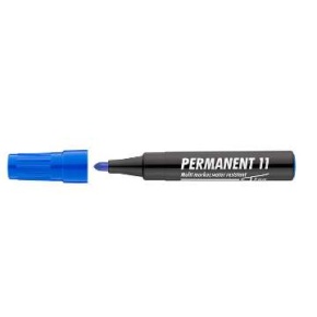 Alkoholos marker, 1-3 mm, kúpos, ICO "Permanent 11", kék