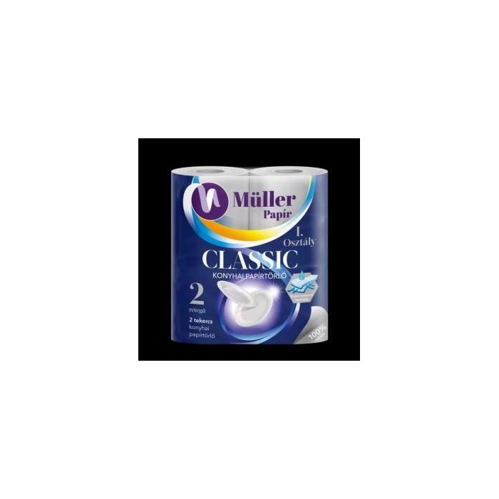 Müller Classic háztartási kéztörlő 2 tekercses 2 rétegű 14cs/#