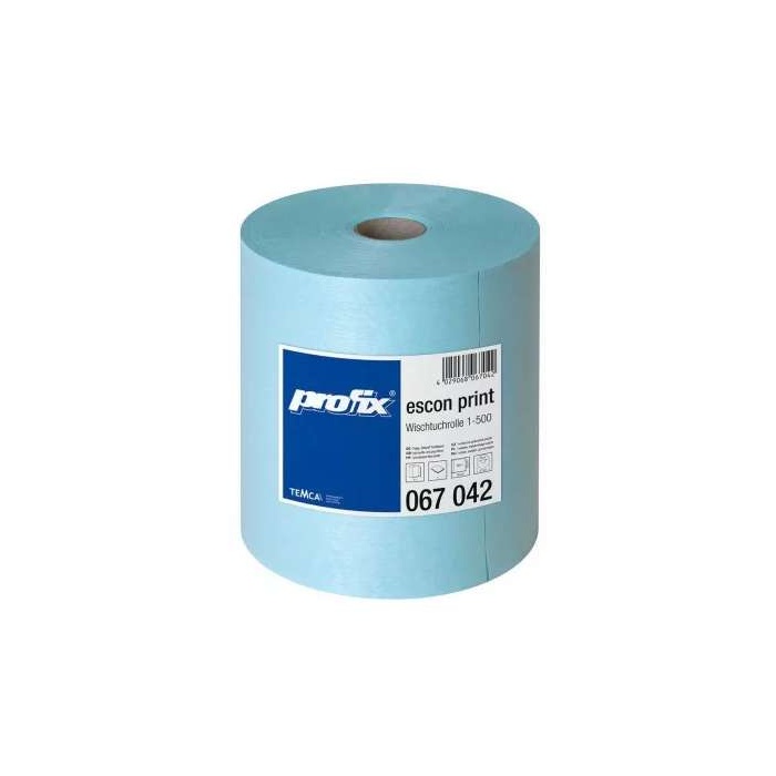 PROFIX Escon print türkíz ipari törlőkendő 500 lap/tekercs, 1 tekercs/zsugor