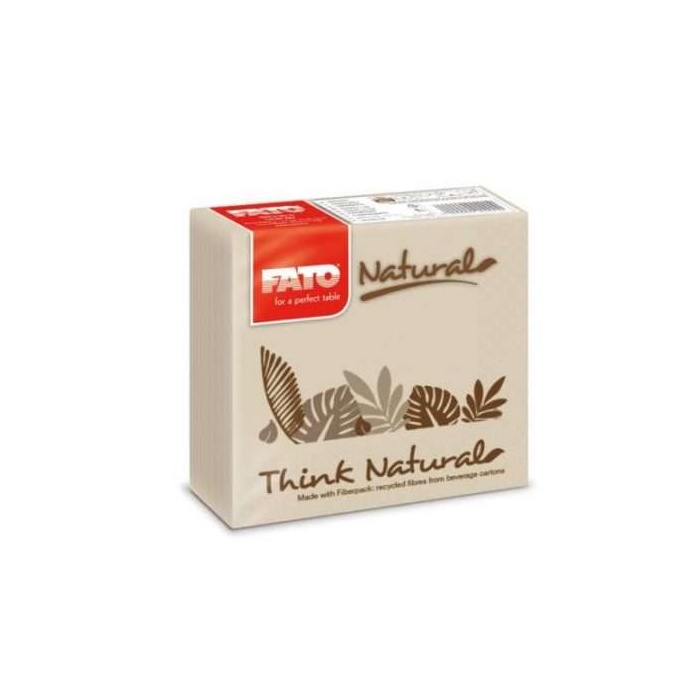 FATO Szalvéta Natural Style  33*33cm 2rtg.50db/csomag, 27 csomag/karton