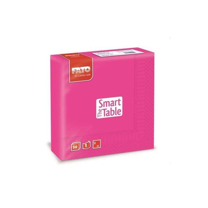 FATO Szalvéta Fuxia 33*33cm 2rt.50db/csomag, 24csomag/karton