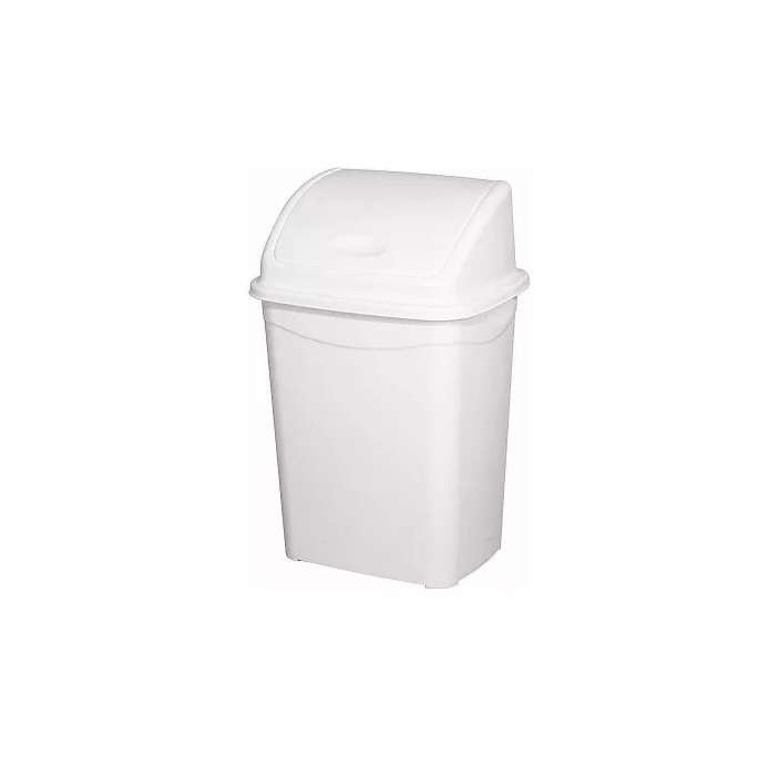 Planet Billenőfedeles szemetes kuka, műanyag, luxury, fehér, 4 L