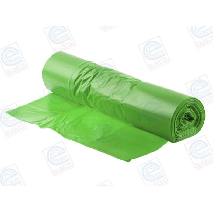 Hulladékgyűjtő zsák 55x62*0,013 20db/tekercs 40L 50db/zsugor (ZÖLD)