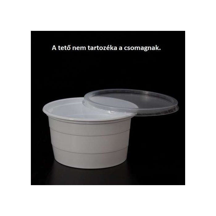Eldobható mélytányér műanyag 50db/csomag 750ml 11cs/#