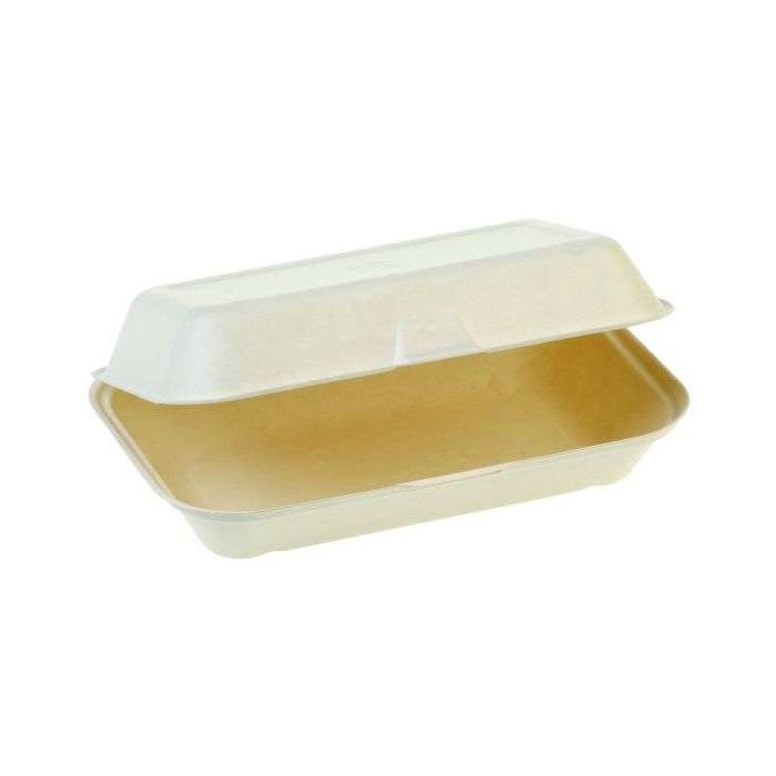 Lebomló Cukornád doboz, (menübox HP3) csuklós fedéllel, nagy 235x140x67mm, 125 db/cs