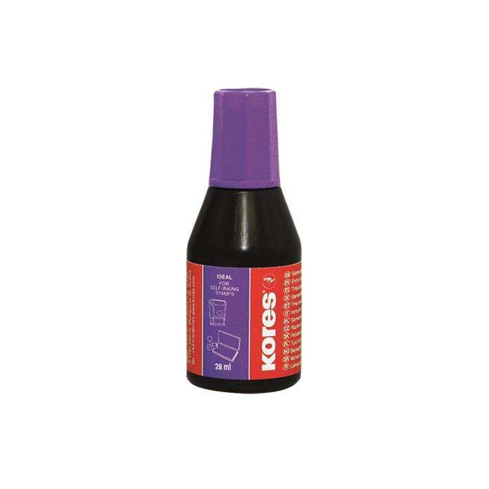Festék  bélyegzőpárnára Kores 28ml lila