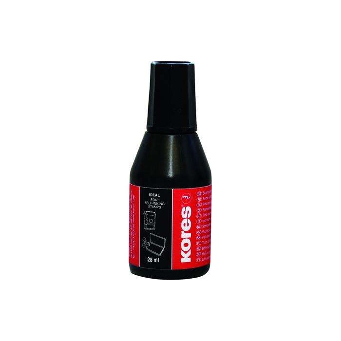 Festék Bélyegzőpárnára  Kores 28ml Fekete