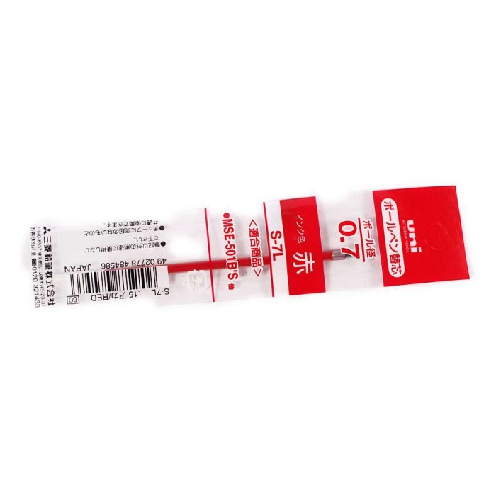 Golyóstollbetét, 0,3 mm, UNI "S-7L", piros