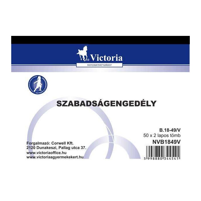 Szabadságengedély  50×2 lap B.18-49/V