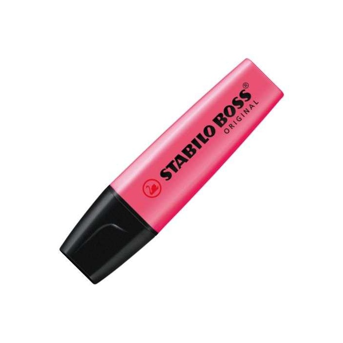 Szövegkiemelő, 2-5 mm, STABILO "Boss", rózsaszín
