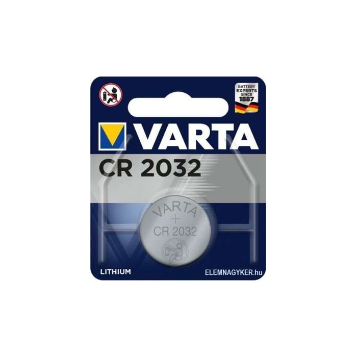 Gombelem, CR2032, 2 db, VARTA
