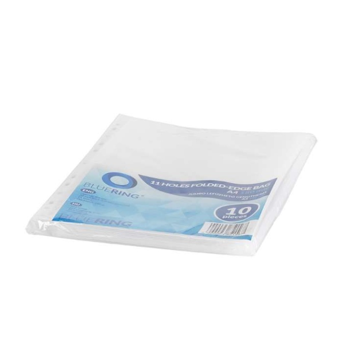 Katalógustartó genotherm, lefűzhető, A4, 180 mikron, BLUERING 10db/cs