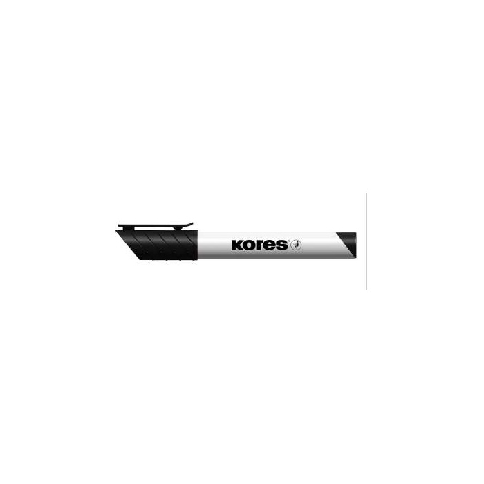Tábla- és flipchart marker, 3 mm, kúpos, KORES "K-Marker XW1", fekete