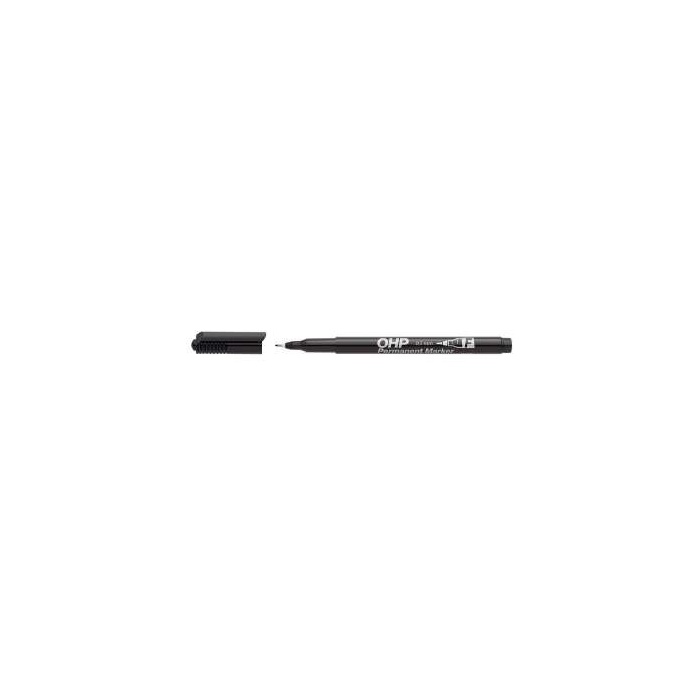 Alkoholos marker, OHP, 0,5 mm, F, ICO, fekete
