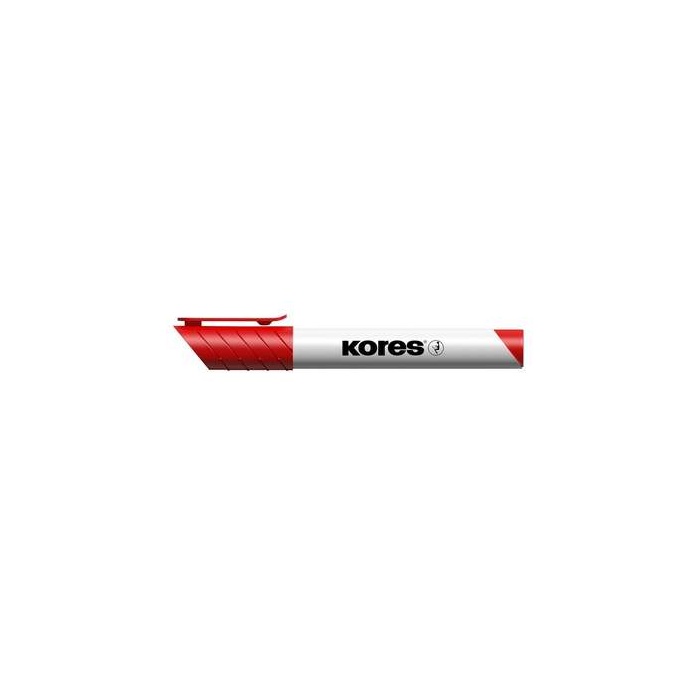 Tábla- és flipchart marker, 3 mm, kúpos, KORES "K-Marker XW1", piros
