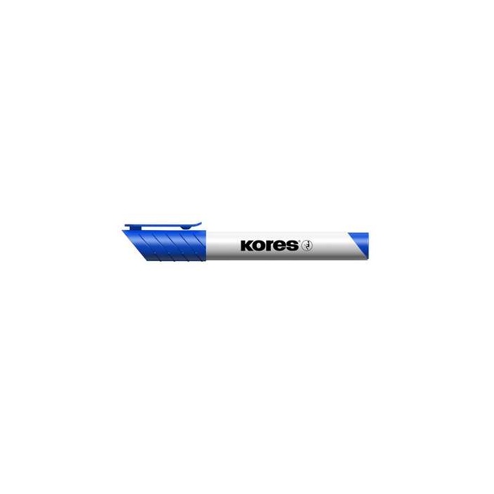 Tábla- és flipchart marker, 3 mm, kúpos, KORES "K-Marker XW1", kék